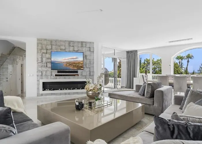 빌라 Elviria Lujo, Piscina Y Sauna Privada 마르베야